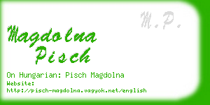 magdolna pisch business card